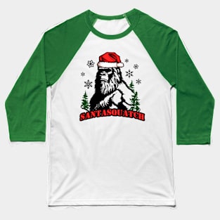 Santasquatch Baseball T-Shirt